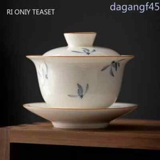 Chinese Hand Painted Ceramic Tea Tureen Teacup Travel Portable Gaiwan picture