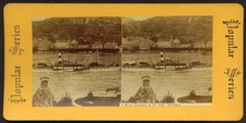 Rhine Steamer Victoria St Goar Germany stereoview 1890s picture