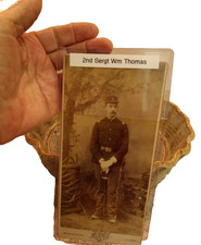 Civil War CDV Pennsylvania Identified 2nd Sgt William Thomas 8.5