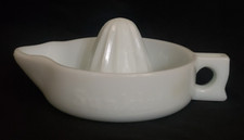 SUNKIST Milk Glass Reamer 8 1/4