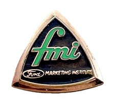 Vintage FMI (Ford Marketing Institute) Employee Member Pin Badge: 10k Gold picture