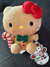 Sanrio Hello Kitty Holiday Christmas Gingerbread Candy Cane Plush 6