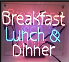 Breakfast Lunch Dinner Acrylic Neon Lamp Sign 14