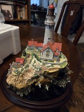 Vintage Lenox Lighthouse Collection “Light At Lands End” Handcrafted In 1998 picture