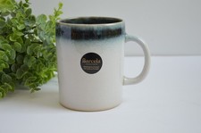 NEW BARCELA STONEWARE HANDMADE BICOLOR COFFEE MUG PORTUGAL 20OZ picture
