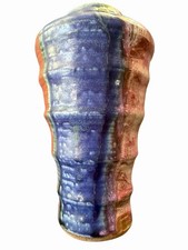 Rare Anton Lang Oberammergau Germany Studio Pottery Vase Signed Glaze picture