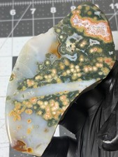 Excellent Ocean Jasper Old Stock Face Polished Free Form Orbs  picture
