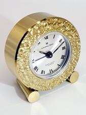 Hamilton Table Alarm Clock Vintage Collectible Swiss 8 Days 7 Jewel F495 WORKS  picture