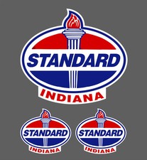 Standard Indiana Co Vintage Look L XL Distressed Vinyl Decal Sticker Made in USA picture