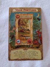 Your Fortune If Born In November Antique Embossed Postcard Owls Bats Black Cat picture