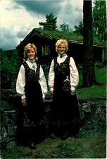 Valdres district, Norway, Valdres Folk Museum, Fagernes, Normann,  Postcard picture