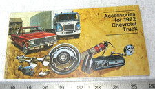1972 CHEVROLET ALL TRUCKS ELCAMINO BLAZER SUBURBAN ACCESSORIES BROCHURE ORIGINAL picture