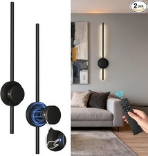 2Pack Rechargeable Wall Sconce Lights with Remote Dimmable Wireless Wall Lamp picture