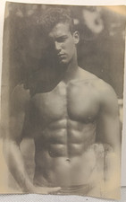 19**Original vintage photo: handsome, attractive man (theme: gay interest) picture