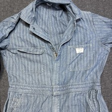 Vintage 1960s Big Mac JC Penney Hickory Stripe Herringbone Coveralls 40L Men picture
