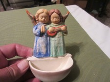Vtg M.J. Hummel Goebel Figurine Angel Duet Holy Water Font 146 West Germany NEW picture