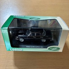 EBBRO 1963 Prince Gloria Super 6 1:43 Black Diecast Model Car picture