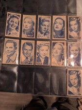 1947 Carreras Turf Cigarettes Film Stars 11 Card Lot Bacall Lake Ladd Ford picture