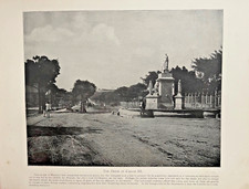 1898 Vintage Illustration Drive of Carlos III Havana Cuba picture