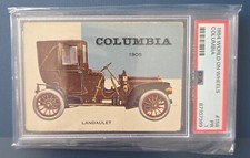 1954 ⛽ PSA 1 #158 1905 Columbia Landaulet Topps World On Wheels picture