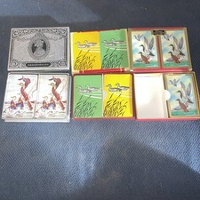 5 Vintage Playing Cards Decks With Ducks - Duratone Gainsborough And More picture