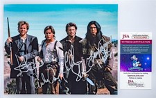 YOUNG GUNS II: Estevez, Sutherland, Phillips & Slater Cast Signed 8x10 Photo JSA picture
