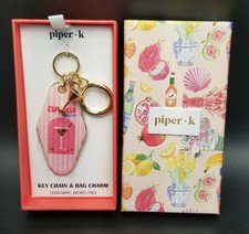 New Box Piper K Espresso Martini Pink Keychain Bag Charm Key Chain picture