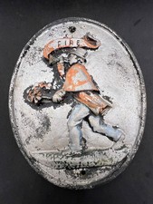 United Firemen's Insurance Cast Iron Fire Mark Plaque Vintage Firefighter Sign picture