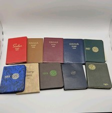 Vintage Lot of 10 Sirdar & N.U.R Handwritten  Pocket Diaries (1958–1971) picture