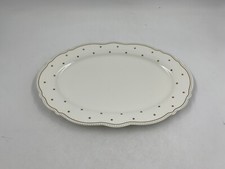 Park Chateau Ceramic Oval 14in Gold & White Platter BB02B38037 picture