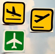 Airport Decals, Set of Three DEC-0129 picture
