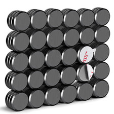 Strong Adhesive Magnets, 90pcs 0.7x0.12in Fridge Magnet picture