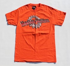 Vintage Harley Davidson T Shirt Milwaukee Steel Barnett El Paso S Cowboy Orange picture