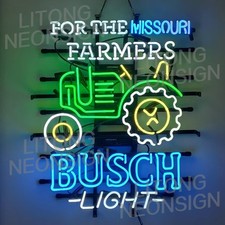 Tractors For The Farmers Beer Neon Light Sign 24