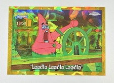 2025 Topps Chrome SpongeBob Sapphire Leedle Leedle Leedle /50 Gold #84 picture