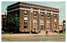 postcard Post Office Van Wert Ohio mailbox in front B1702 picture
