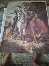 General Robert E Lee THE LAST MEETING OLD Paper STOCK PHOTO 20 X 16 Shipped Flat picture