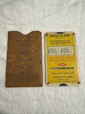 Whitman & Barnes Drill & Tap Selector Slide Rule Plymouth Michigan Vintage Tool picture