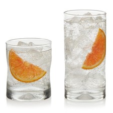 Libbey Impressions 16-Piece Tumbler And Rocks Clear Drinking Glasses 8 16.7Oz 8 picture