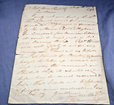 1793 Norfolk VA Shipping Letter William Lindsay Customs Collector British Ships picture