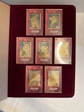 Snow White and the Seven Dwarfs 24KT Gold Plated Collectible Card Set picture