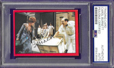 CAROL BURNETT SIGNED 1981 PANINI ANNIE MOVIE STICKER #19 PSA DNA AUTOGRAPH AUTO picture