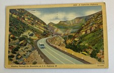 Vintage Linen Postcard c1941 ~ Highway 99 through the Mountains ~ California CA picture