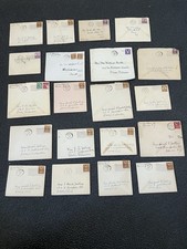 20 Old post cards 1935-1945  One family, opened, as pictured. picture