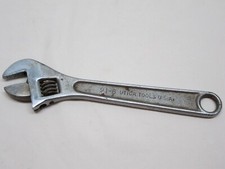 Vintage Utica Tools 91-8 Forged Alloy Adjustable Crescent Wrench  picture