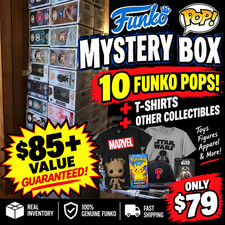 Funko Pop SUPRISE BOX  LOT -10 FUNKO POPS PLUS OTHER SURPRISES GUARANTEED VALUE picture