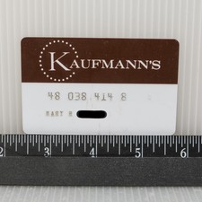 Vintage Kaufmann's Department Store Credit Charge Card Retail picture