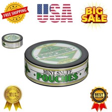 Mint Snuff, Non-tobacco, 5 Cans  Peppermint Pouch picture