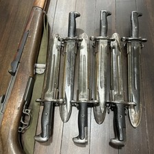 Original M1 Garand bayonet US marked w/ E-US scabbard also fits 1903 1903A3 NICE picture