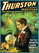 Thurston the Great Magician 1915 Vintage Magic Show Giclee Canvas Print 20x27 picture